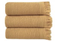 Набор полотенец Lotus Home - Rius Mustard 300 г/м² (Турция), 3 штуки